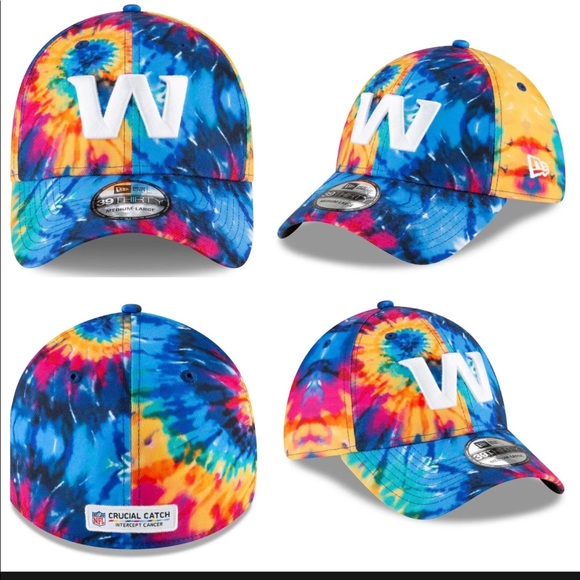 New Era Washington Redskins Men's 2020 NFL Crucial Catch 39THIRTY Tie-Dye - Picture 1 of 5